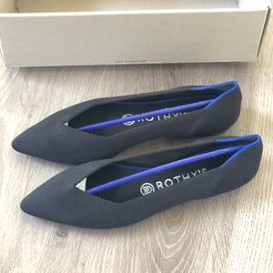 Rothy’s Black Solid Point Flat, Size 8